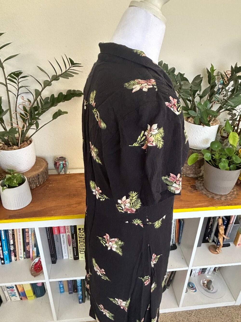 Volcom Black Floral Mini Dress - Picture 13 of 16